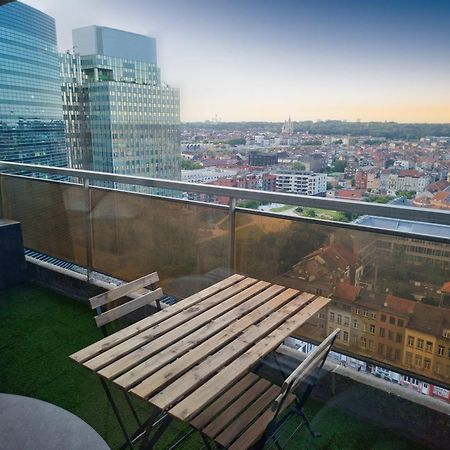 Studio Avec Vue Panoramique Et Parking Gratuit Bruxelles Esterno foto