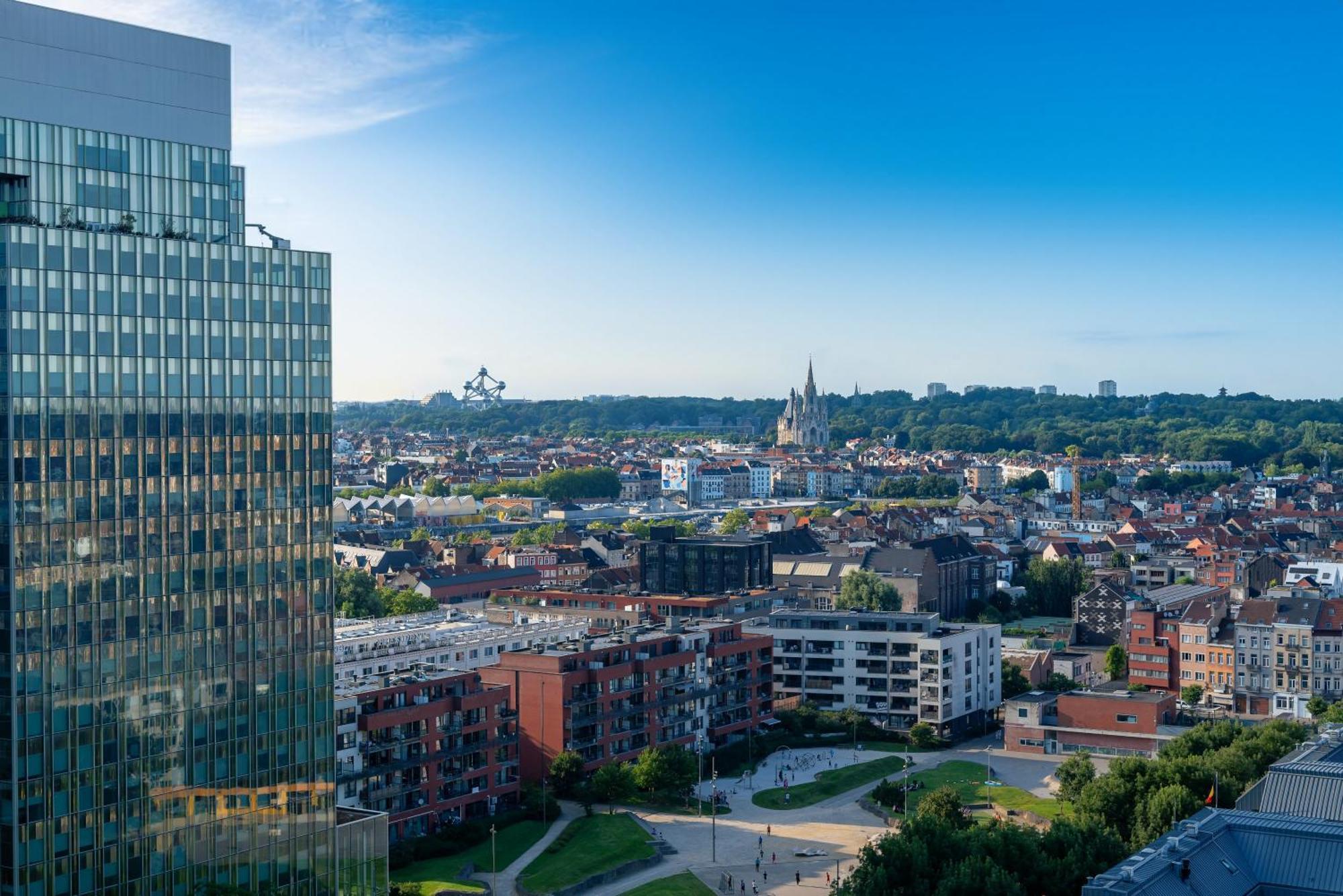 Studio Avec Vue Panoramique Et Parking Gratuit Bruxelles Esterno foto